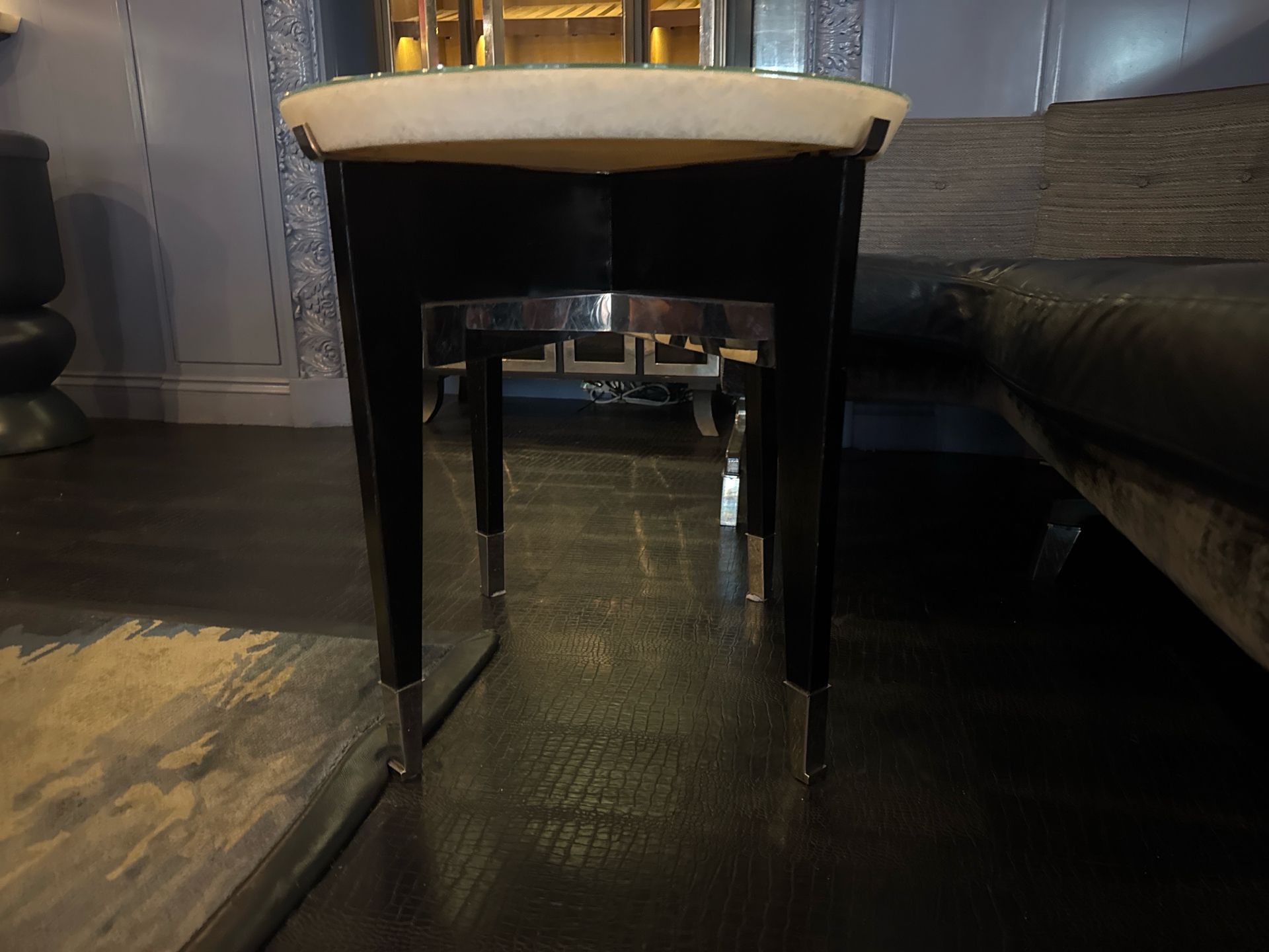 Bespoke Ben Whistler Oval Marble Top Table, Commissioned by Robert Angell Design for The Berkeley - Image 4 of 8