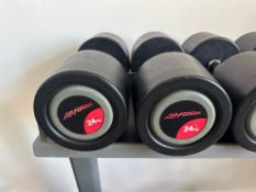 24kg Life Fitness Dumbbell Pair