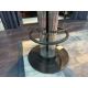 Bespoke Ben Whistler Navy Leather Stool, Commissioned by Robert Angell Design, The Berkeley Blue Bar - Image 5 of 7