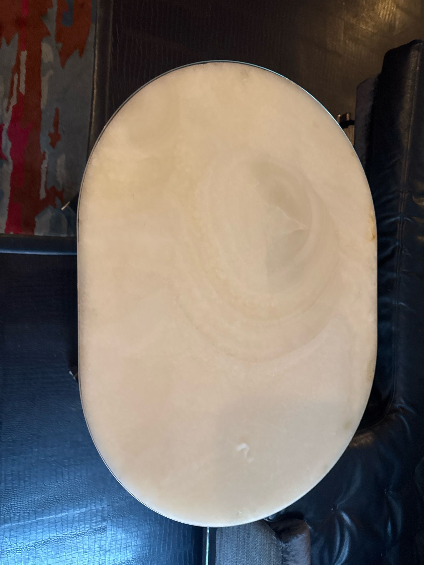 Bespoke Ben Whistler Oval Marble Table, Commissioned by Robert Angell Design for The Berkeley - Image 3 of 5