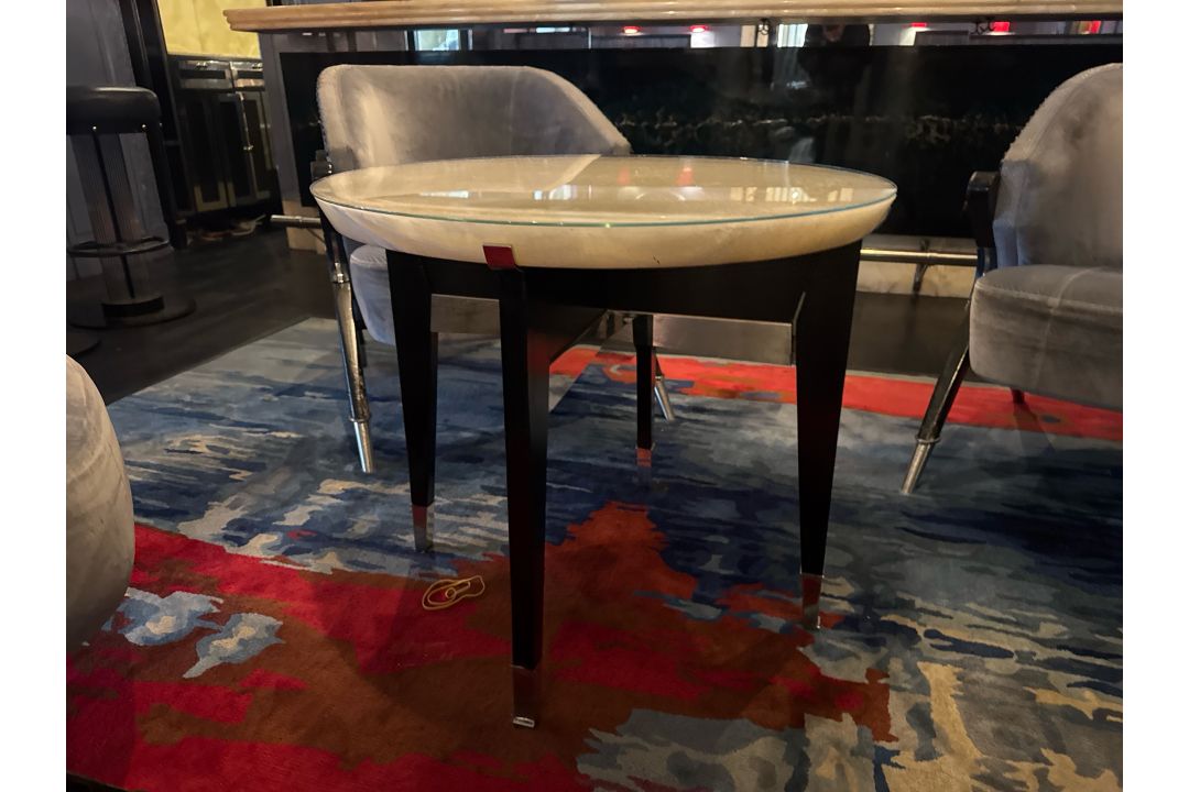 Bespoke Ben Whistler Marble Top Side Table, Commissioned by Robert Angell - Image 3 of 6