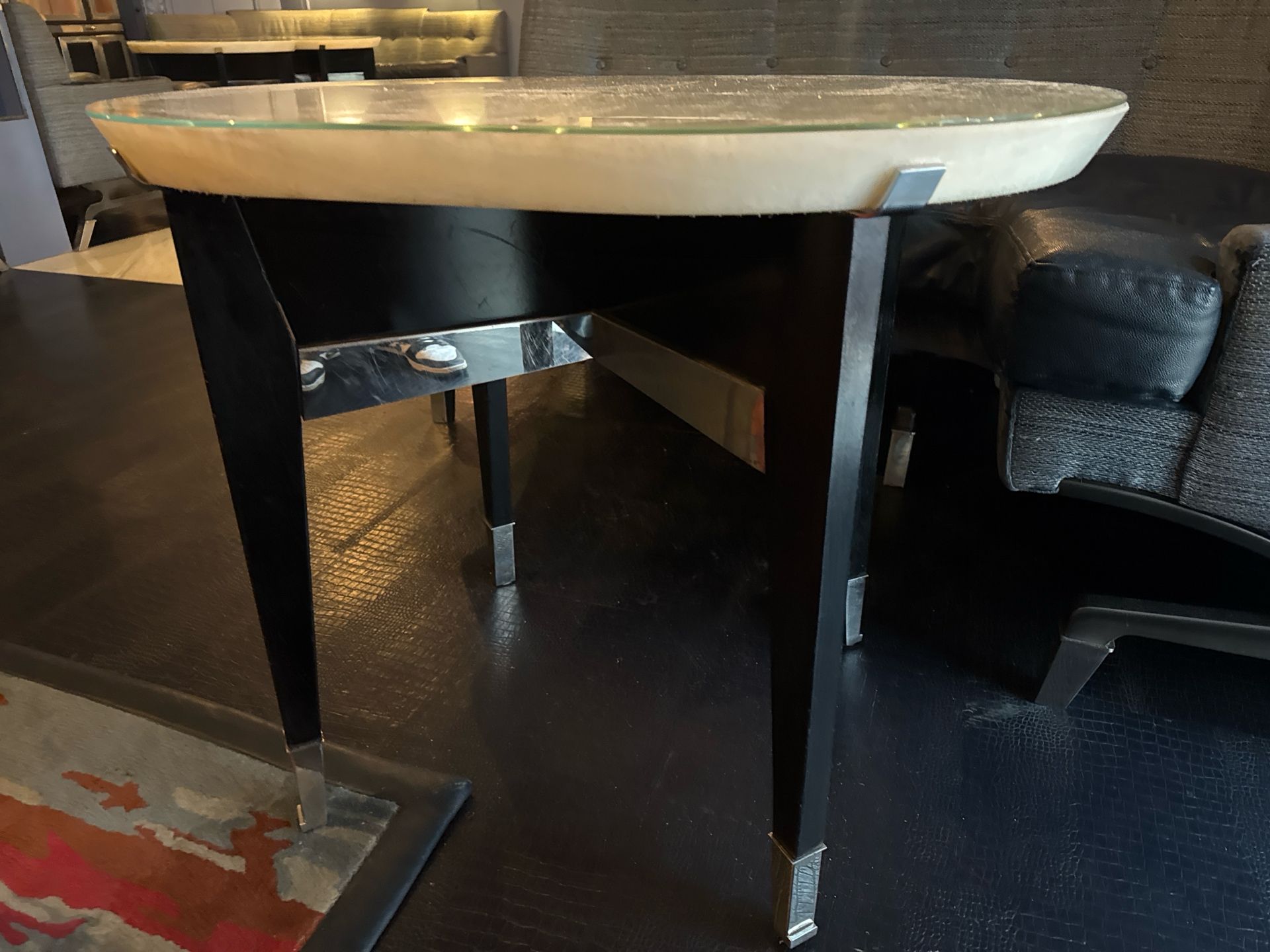 Bespoke Ben Whistler Oval Marble Table, Commissioned by Robert Angell Design for The Berkeley - Image 5 of 5