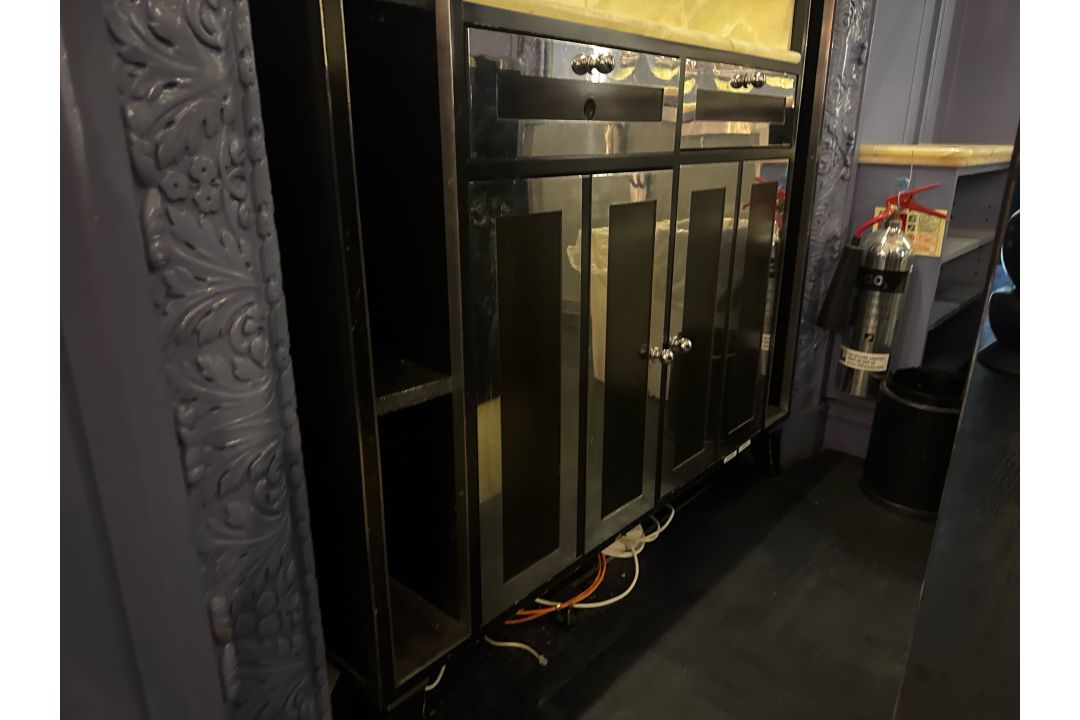 Bespoke Marble Topped Wooden Front of House Stand, Commissioned by Robert Angell Design - Image 5 of 8