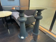 Bespoke Ben Whistler Glass Topped Side Table, Commissioned by Robert Angell Design for The Berkeley