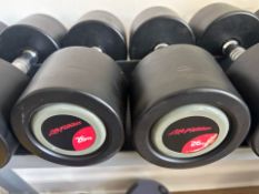 26kg Life Fitness Dumbbell Pair