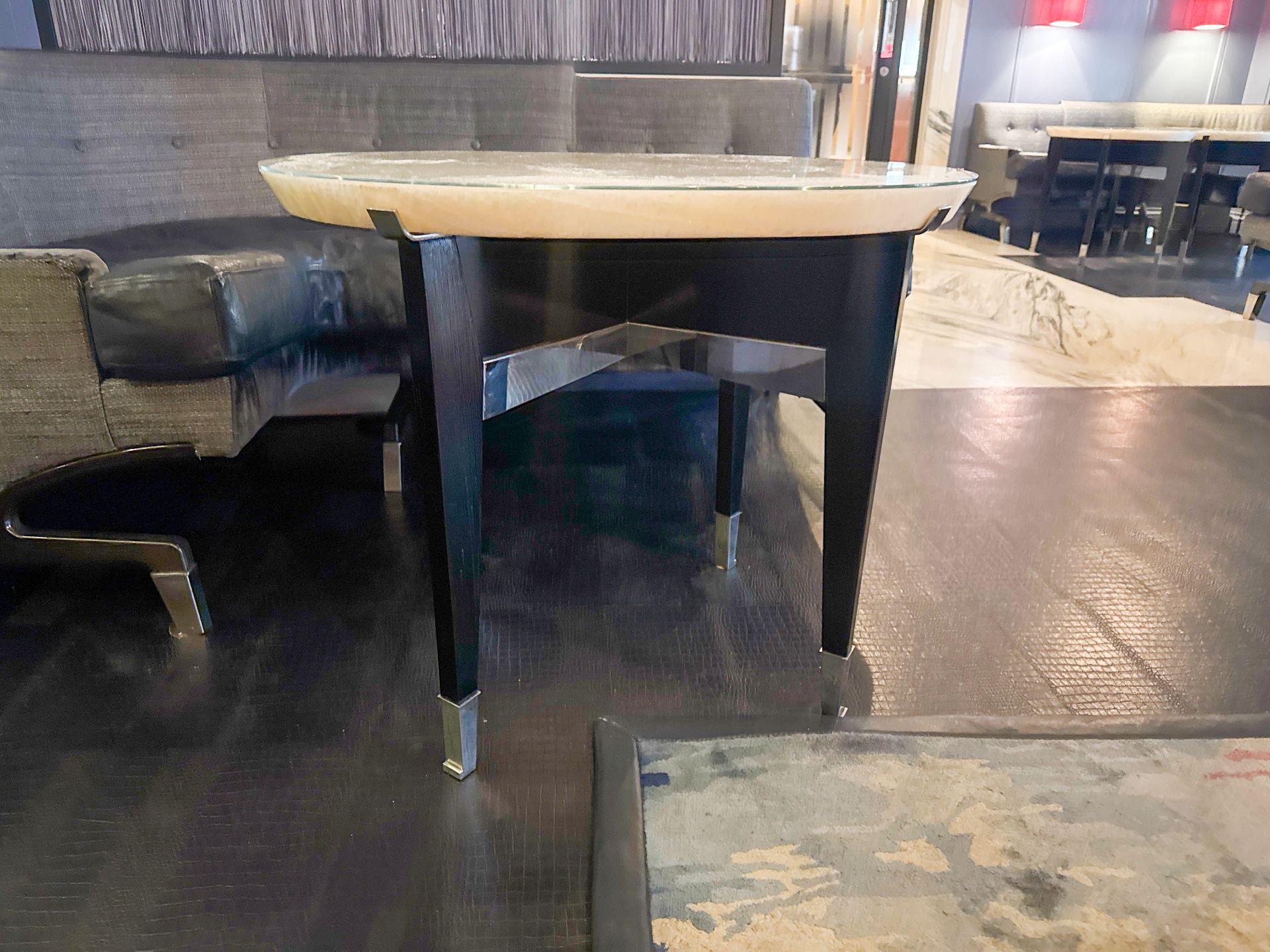 Bespoke Ben Whistler Oval Marble Top Table, Commissioned by Robert Angell Design for The Berkeley