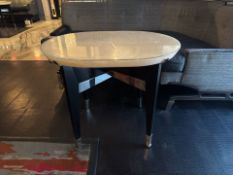 Bespoke Ben Whistler Oval Marble Table, Commissioned by Robert Angell Design for The Berkeley