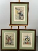 Satirical Cartoon Style Artwork x 3