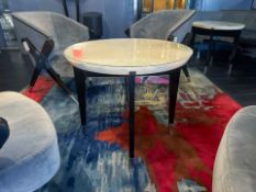 Bespoke Ben Whistler Marble Top Side Table, Commissioned by Robert Angell