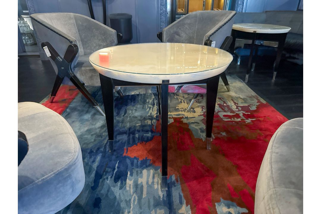 Bespoke Ben Whistler Marble Top Side Table, Commissioned by Robert Angell - Image 1 of 6