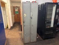 Grey Metal Lockers x2