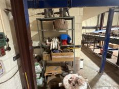 Metal Shelf Unit And Contents