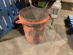 6 Assorted Black Plastic Bins