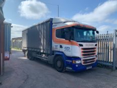 2014 Scania G410 Tractor Unit With Moffett F3-203, 474945 Miles, MOT To 31/10/25 BP Only 15%