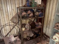 Metal Shelving And Contents