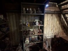 Metal Shelving Unit And Motors, 12 Units In Total
