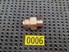 Coupling Union 15mm Yorkshire, 6 In Total - No Reserve