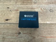 eSynic 2-Way HDMI Splitter- No Reserve