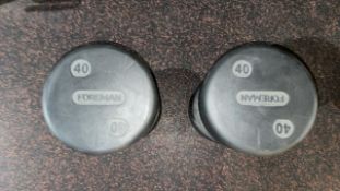 40kg Foreman Dumbbells - No Reserve