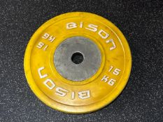 Bison 15kg Plates x2 - No Reserve