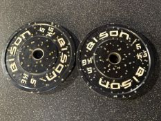 Bison 5kg Bumper Plates x2 - No Reserve