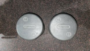 18kg Foreman Dumbbells - No Reserve