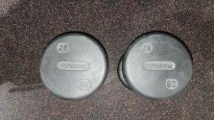 28kg Foreman Dumbbells - No Reserve
