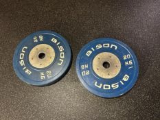Bison 20kg Plates x2 - No Reserve