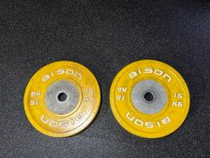 Bison 15kg Plates x2 - No Reserve