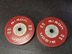 Bison 25kg Plates x2 - No Reserve