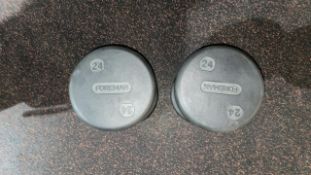 24kg Foreman Dumbbells - No Reserve