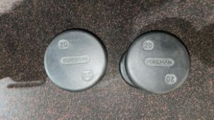 20kg Foreman Dumbbells - No Reserve