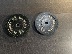 Bison 10kg Bumper Plates x2 - No Reserve