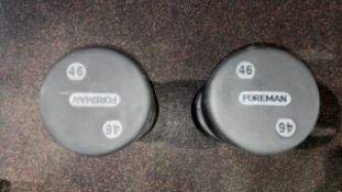 46kg Foreman Dumbbells - No Reserve
