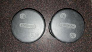 10kg Foreman Dumbbells - No Reserve