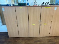 Wooden Storage Cupboards X2