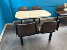 4 Seat Canteen Table And Chairs X7