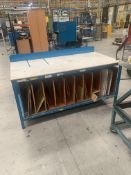 Metal Fabricated Storage Bench With Wooden Top, No Reserve