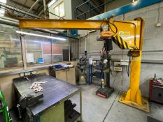 Free Standing Jib Crane With Electric Motor - No Reserve