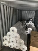 40 Rolls (Approx 40,000m) Of Polyester Fabric @ 0.10mm Thick, Stock Value £80k