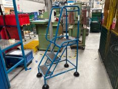 Blue Metal Warehouse Steps