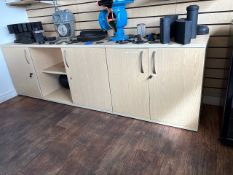 Beech Effect Cabinets X 2