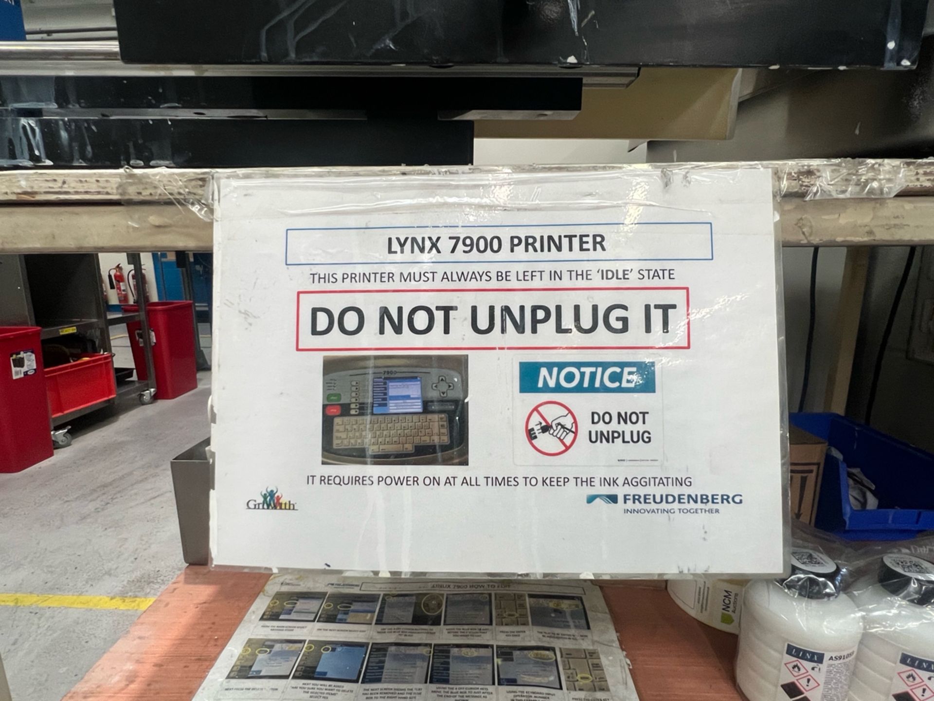 Linx 7900 Industrial Inkjet Printer Station - Image 4 of 10