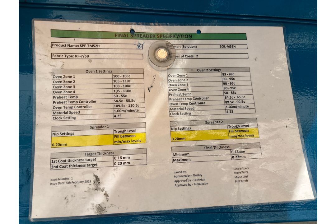 Fabric Coating Machine Spreader - No Reserve - Image 12 of 17