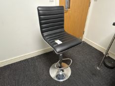 Faux Leather Bar Stool X2