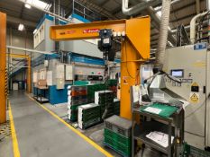 Column-Mounted Jib Crane With Donati Electric Chain Hoist (Dmk Series) - No Reserve