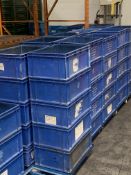 100 x Blue Storage Containers, Boxes, Totes, Plastic