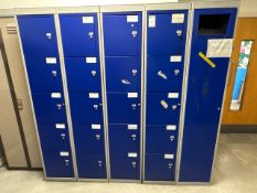 Nest Of 16 Lockers With Laundry Locker