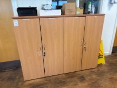 Wooden Storage Cupboards X2