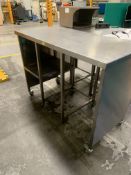 14 x Stainless Steel Workbenches On Wheels